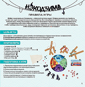 Board Game - Nekodzima. Balance on the Edge of Catastrophe